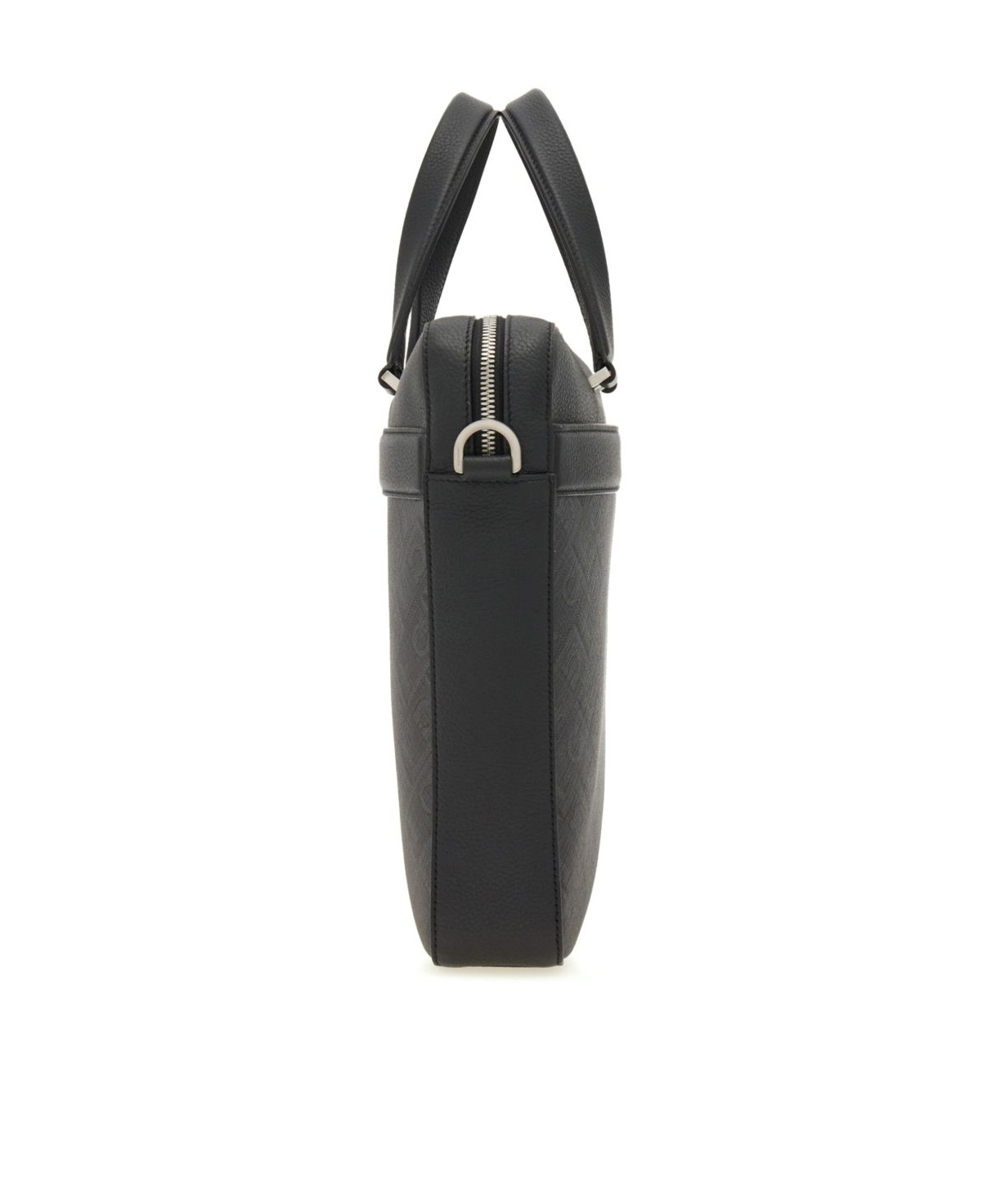 Ferragamo Men's Gancini Business Bag In Black
