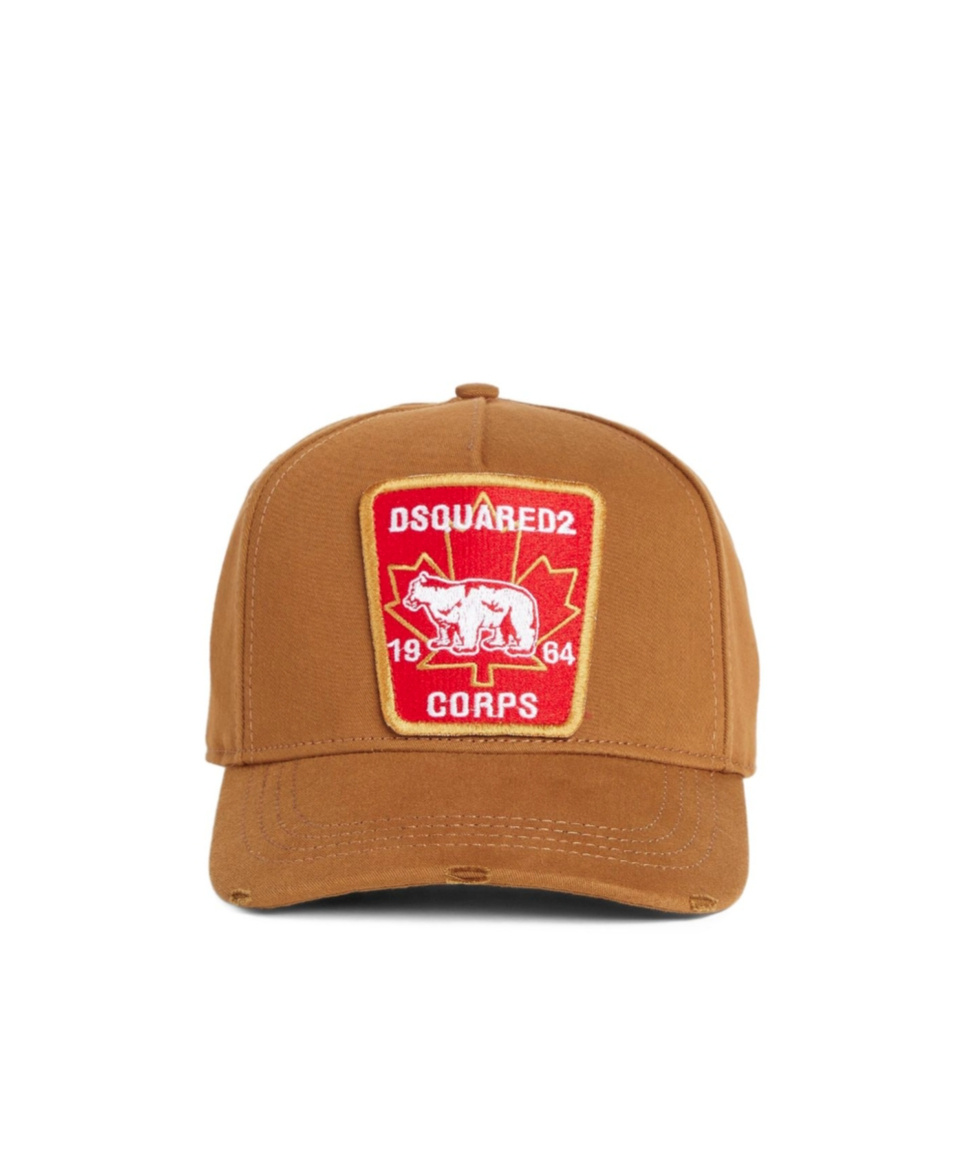 Dsquared2 Canadian-patch Baseball Cap In Brown