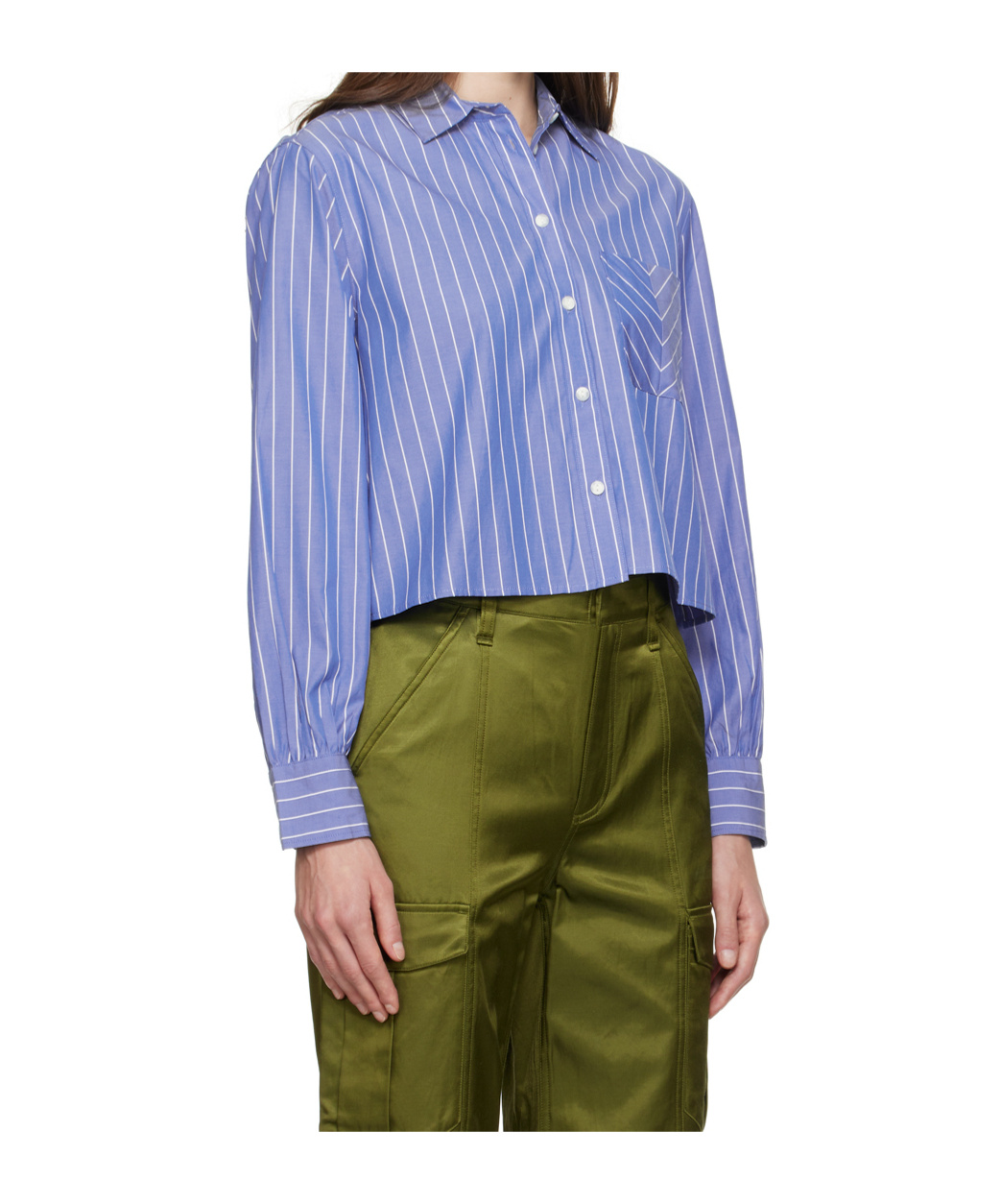 Rag & Bone Blue Stripe Shirt In Blue