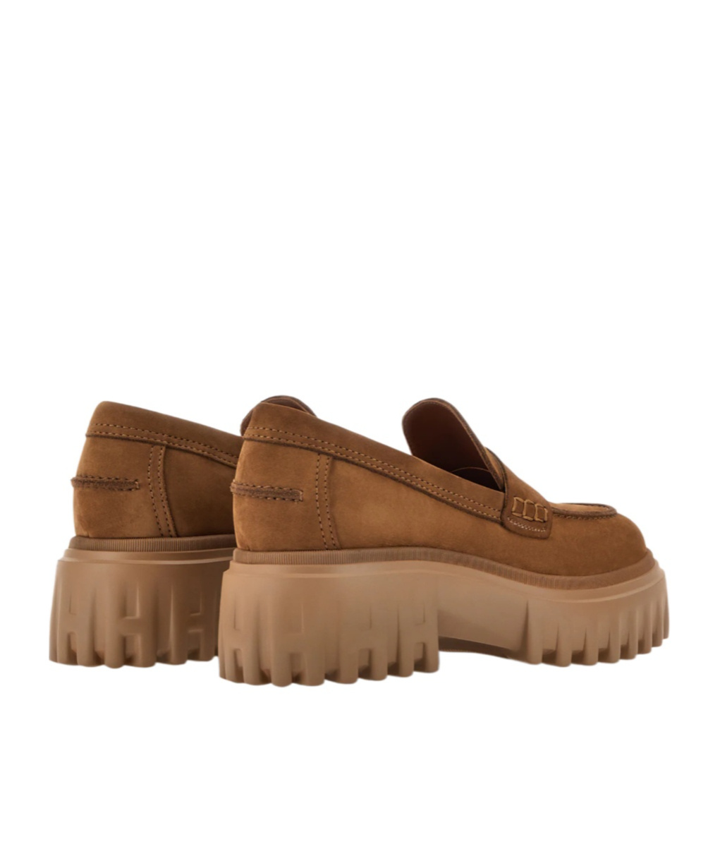 Hogan Suede Loafers In Multi