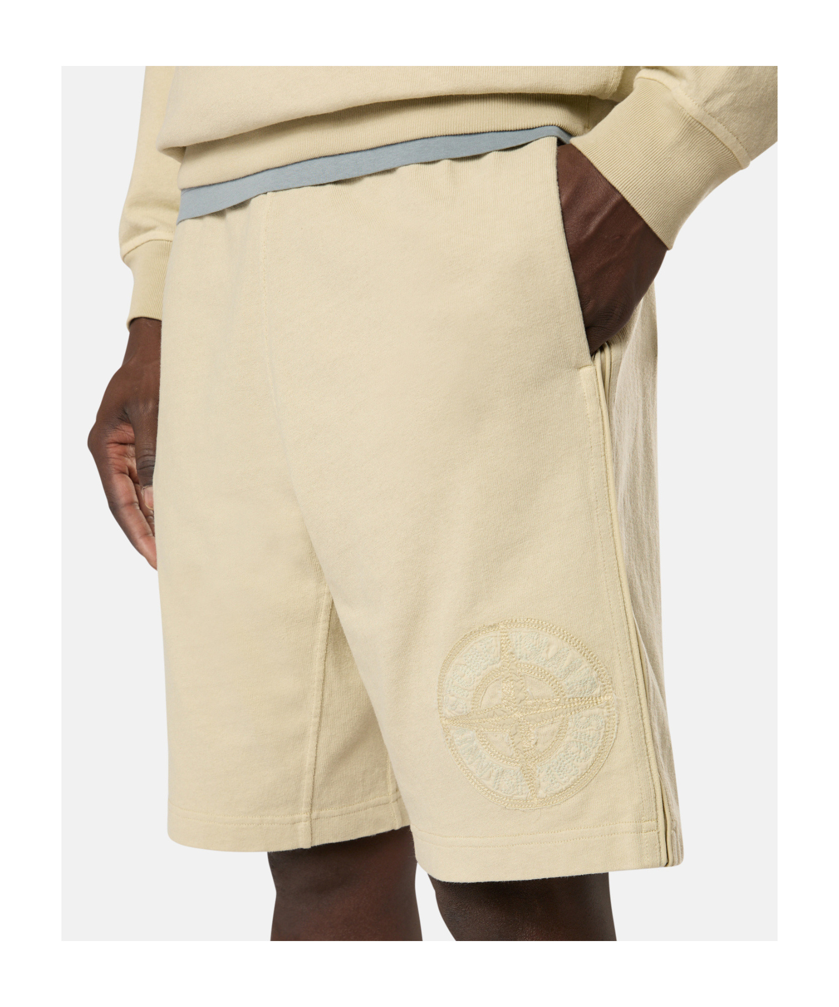 Stone Island Bermuda Shorts In White