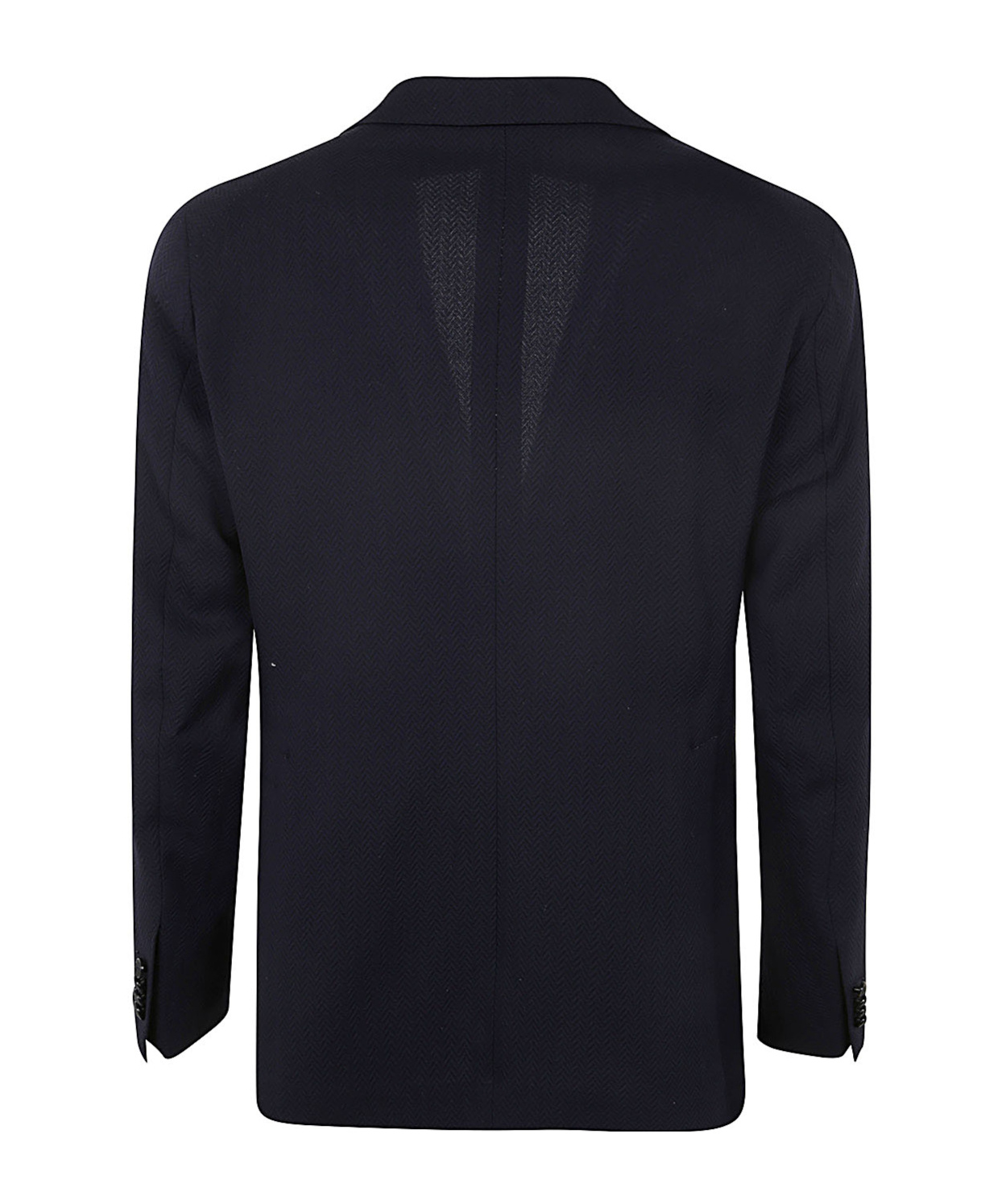 Tagliatore Notched-lapels Single-breasted Blazer In Black
