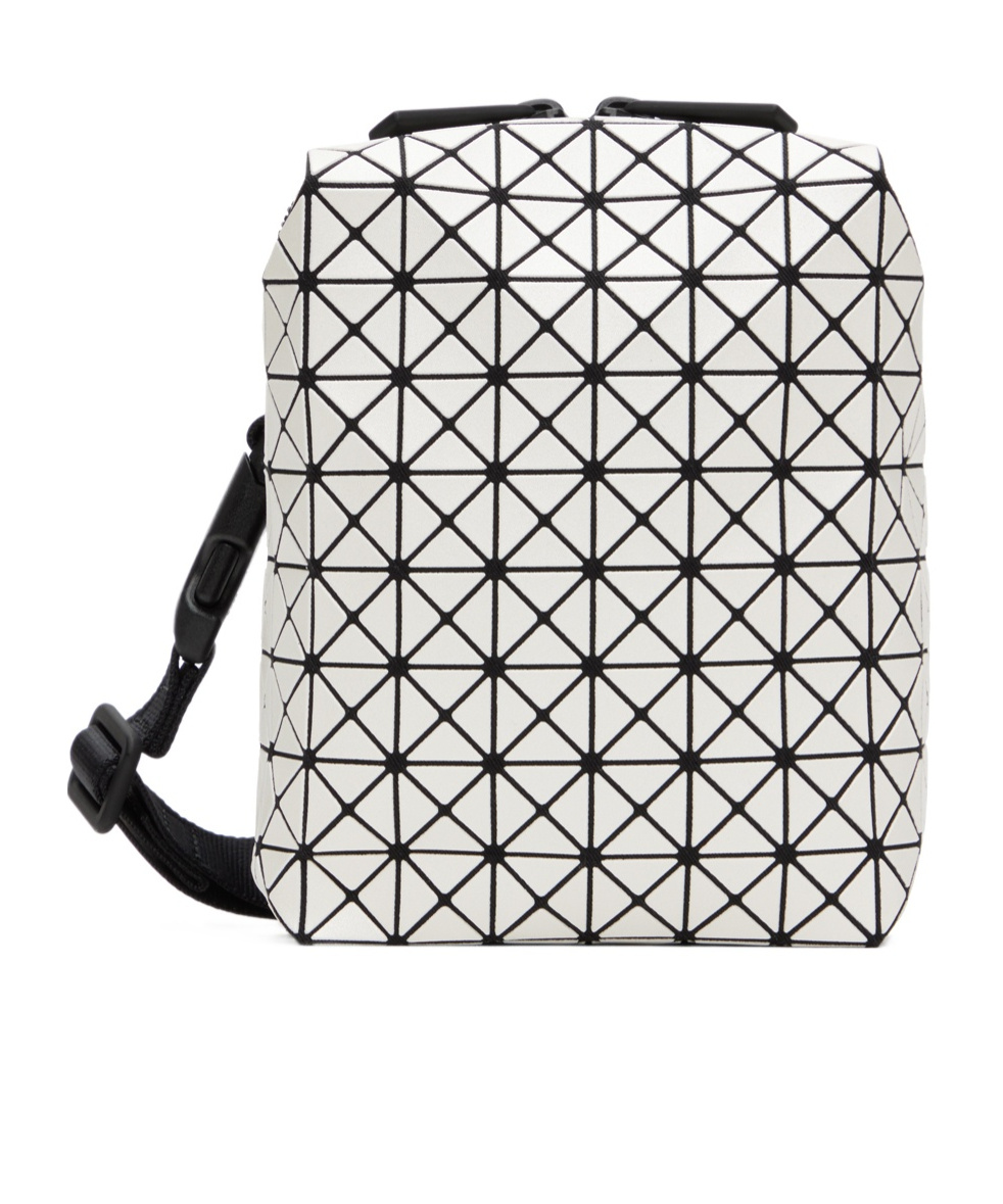 Bao Bao Issey Miyake Beetle Zipper Crossbody Bag In White