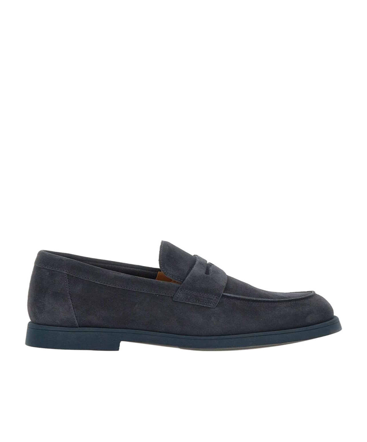 Doucal's 'standford' Black Slip-on Loafers In Black
