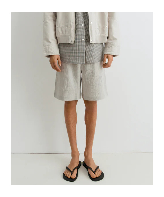 Gimaguas Embroidered Modal Blend Nicolas Bermuda Shorts