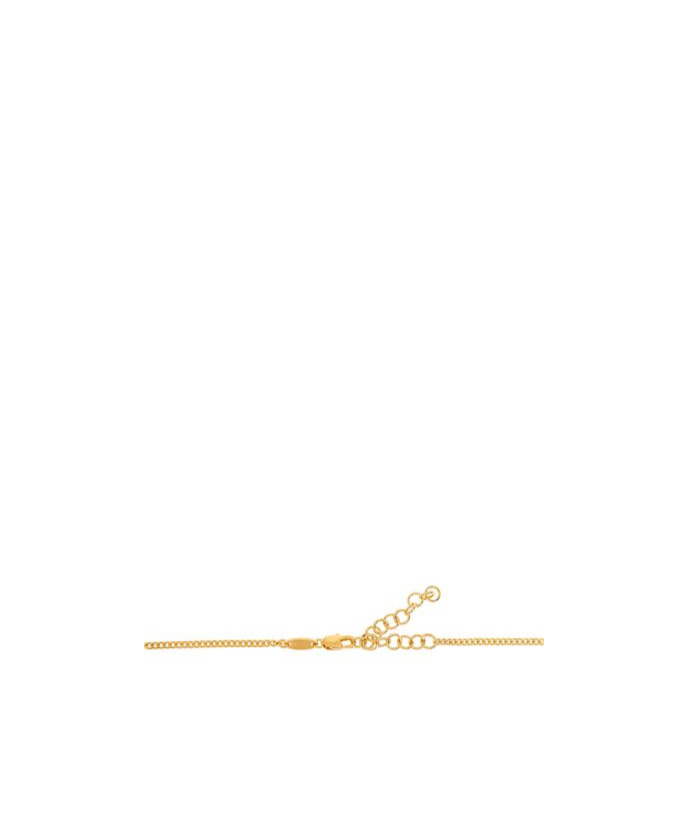 Ami Alexandre Mattiussi Ami Logo Pendant Necklace In Yellow
