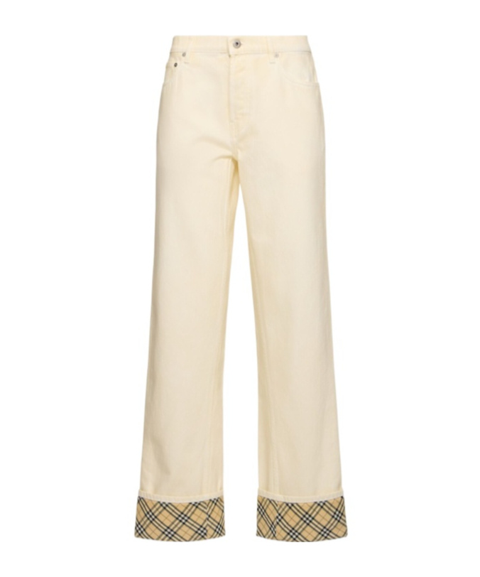 Burberry Cotton Denim Straight Jeans