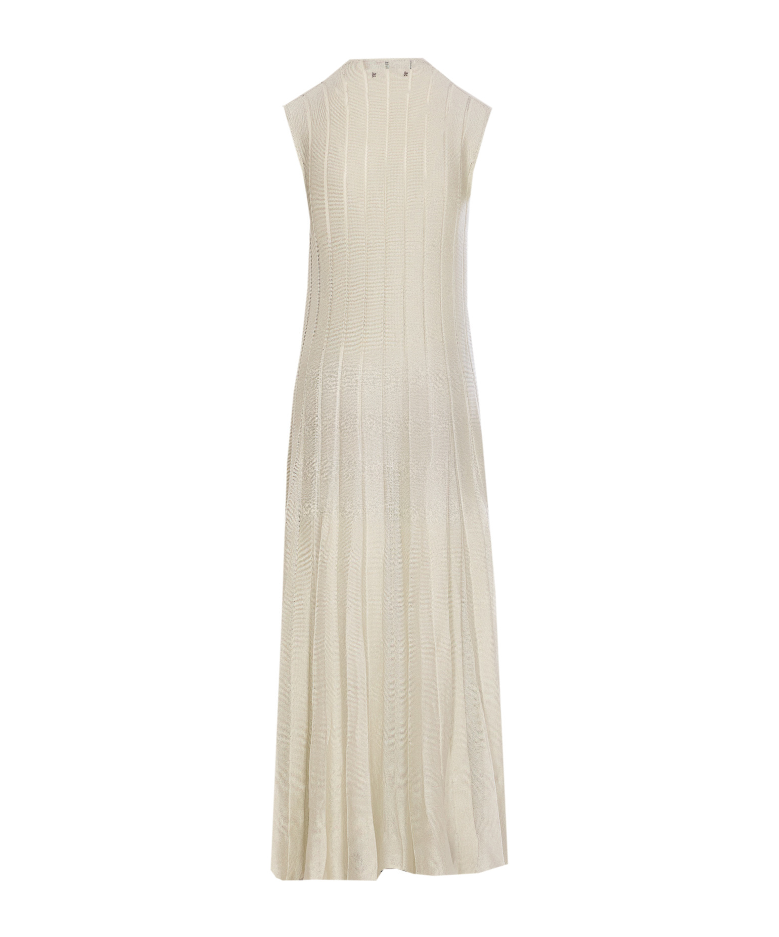 Golden Goose Womens Baby Blue Dress With Vertical Striped Pattern In Nude
