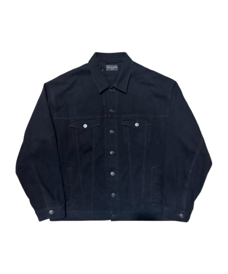 Balenciaga Long-sleeved Casual Jacket In Blue