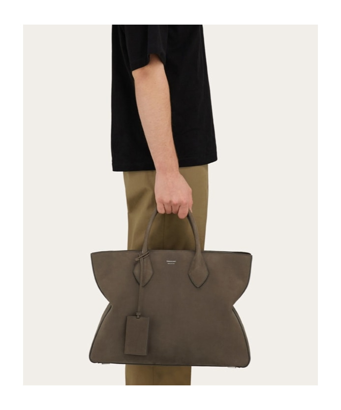 Shop Ferragamo Tote Bag (l) In Brown
