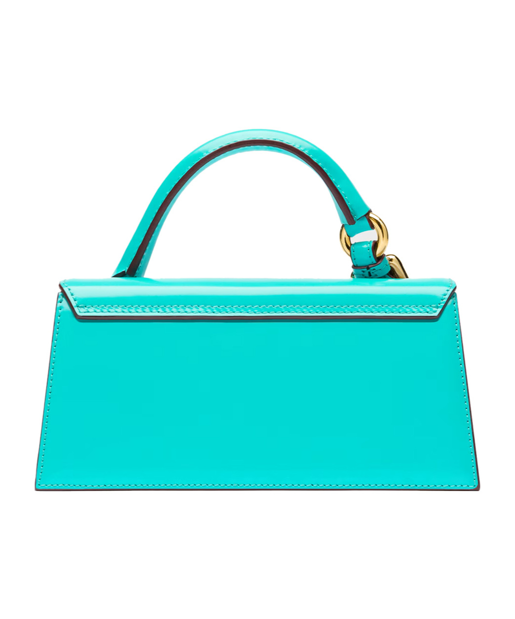 Jacquemus Long Rectangular Boucle Top Handle Bag In Blue