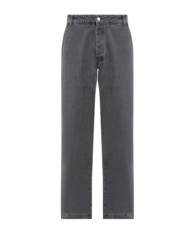 Officine Generale Belt Loop Jeans In Gray
