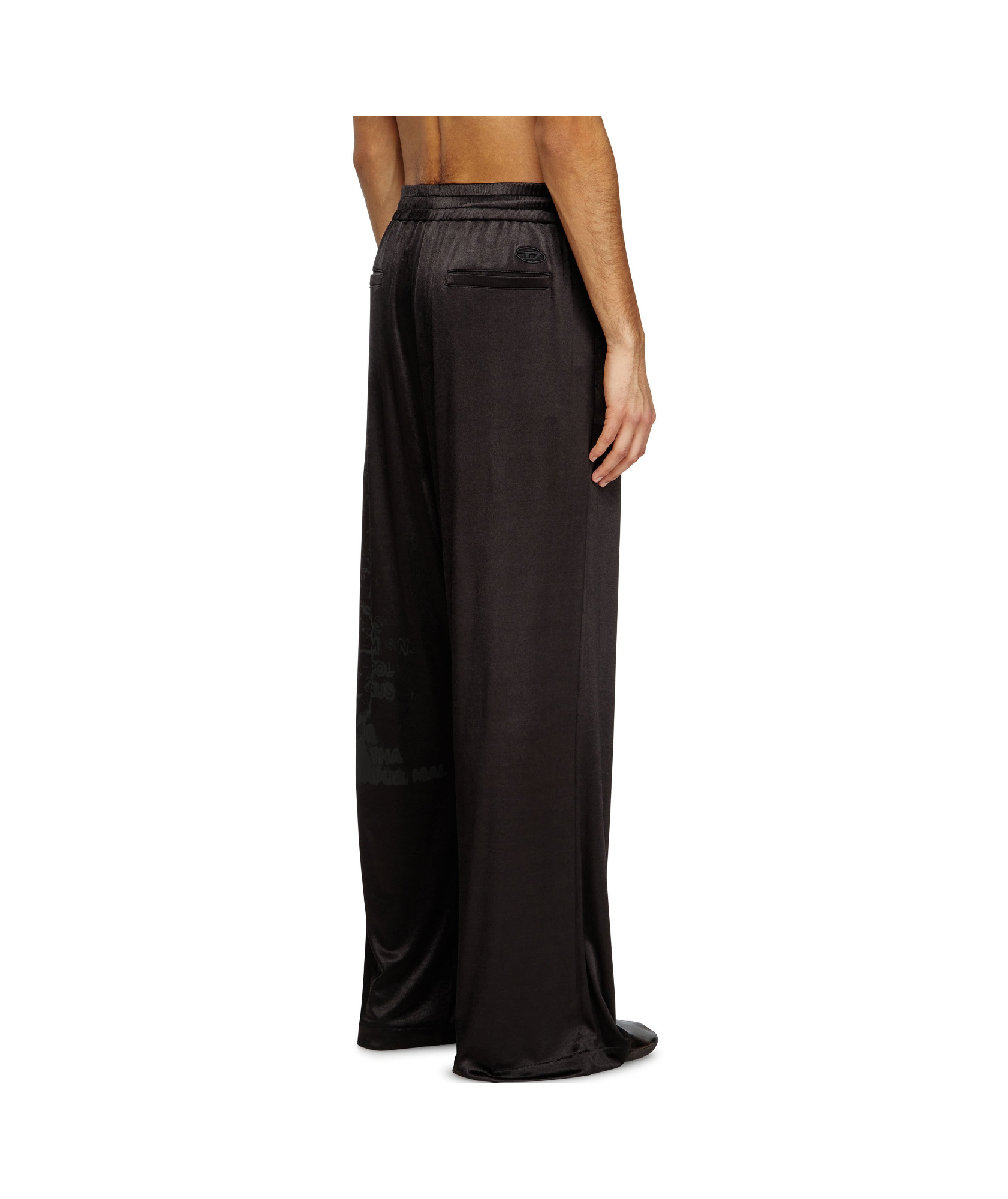 Diesel Elastic Casual Pants In Black