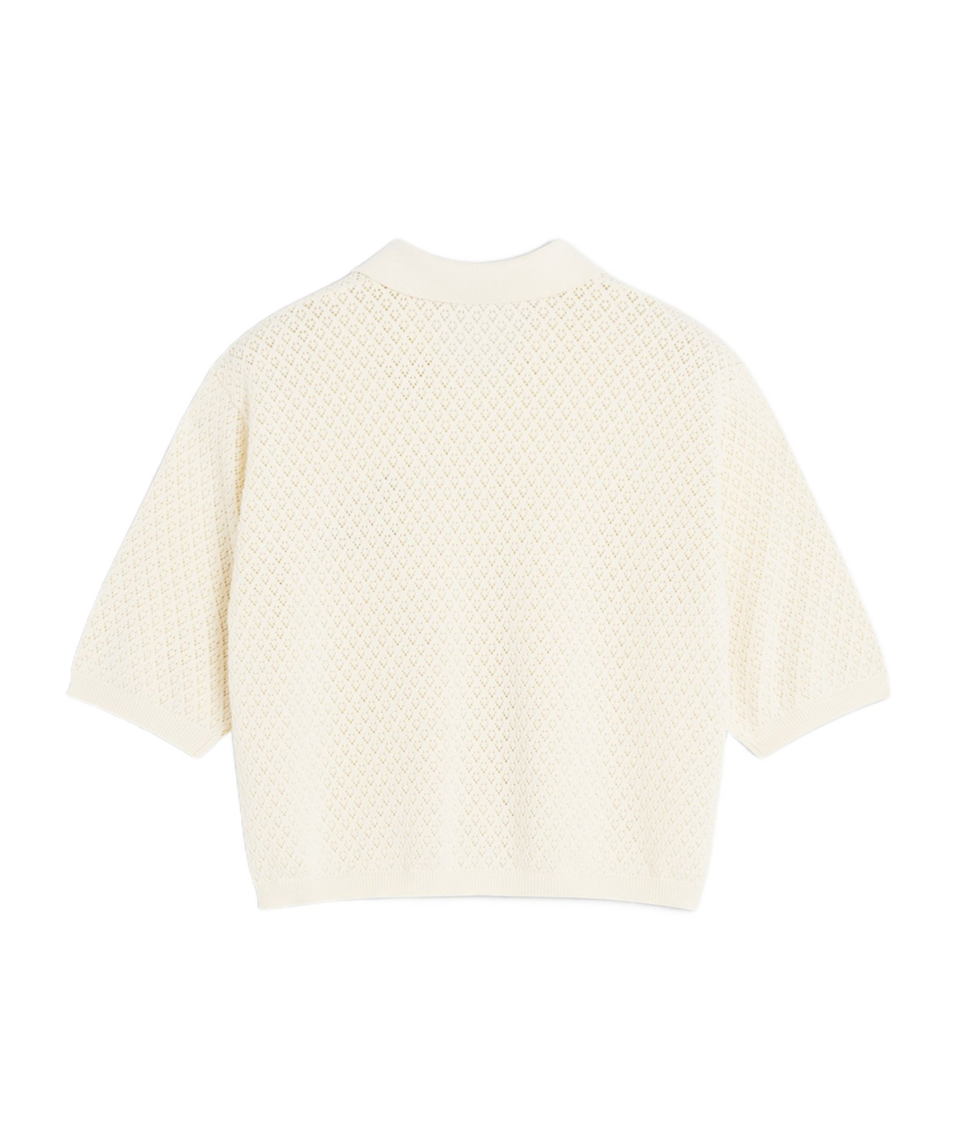 MAISON KITSUNÉ BABY FOX EMBROIDERED POINTELLE CARDIGAN