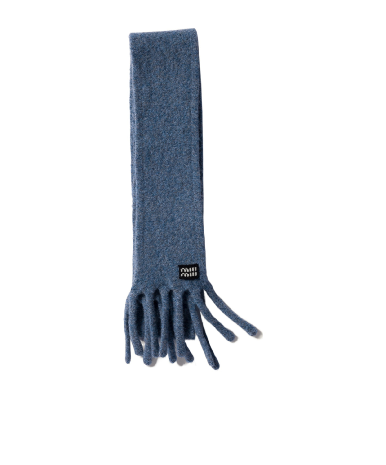 Miu Miu Wool Scarf In Blue