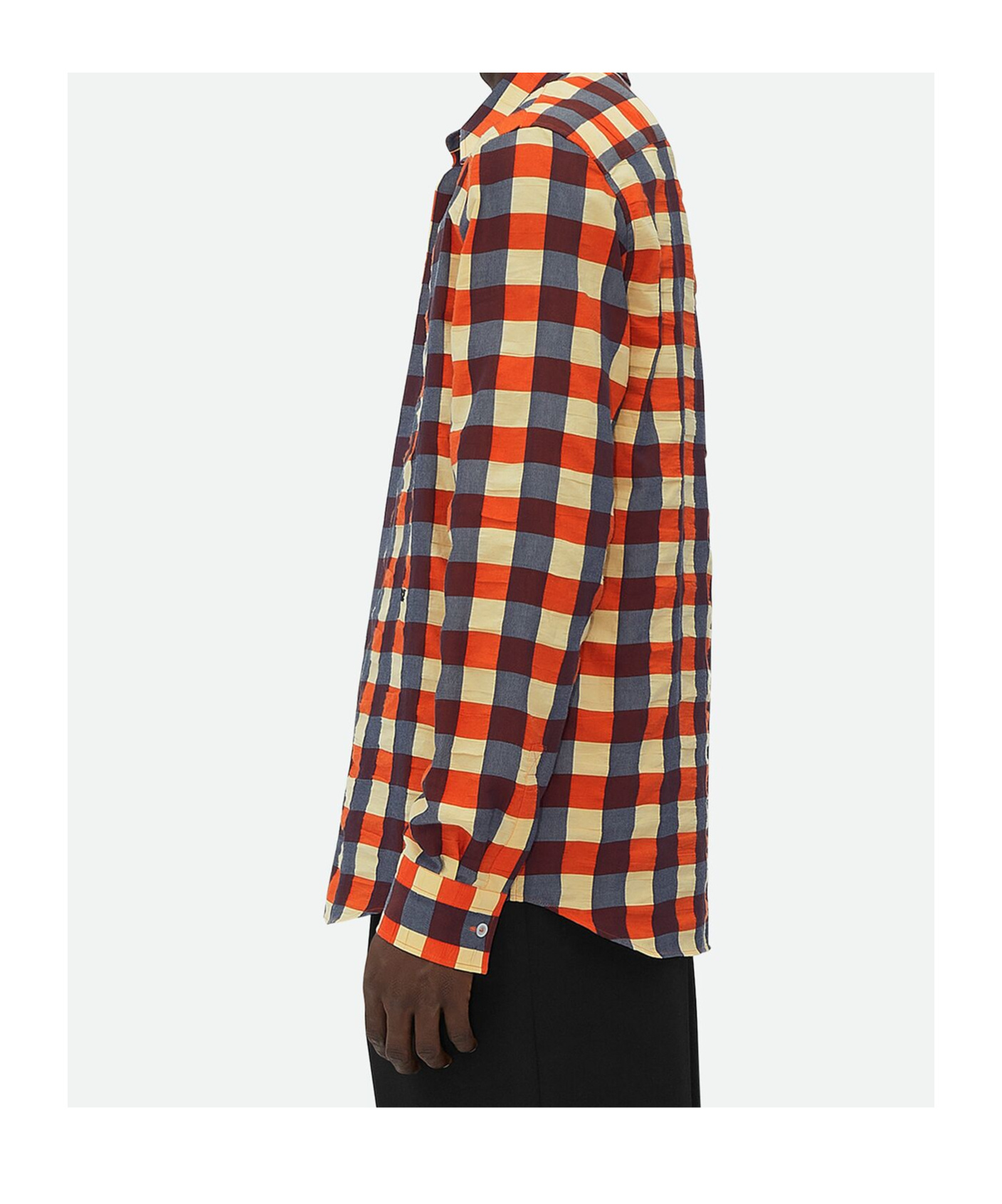 Bottega Veneta Chemise En Coton Vichy In Red