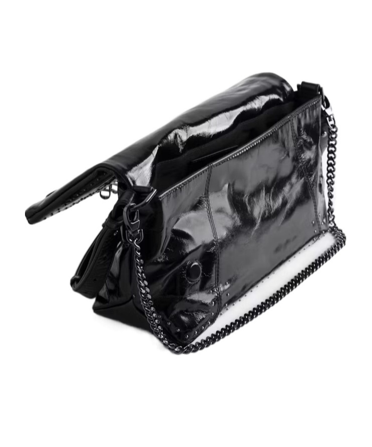 Zadig & Voltaire Zadig  Voltaire Studded Shoulder Bag In Black