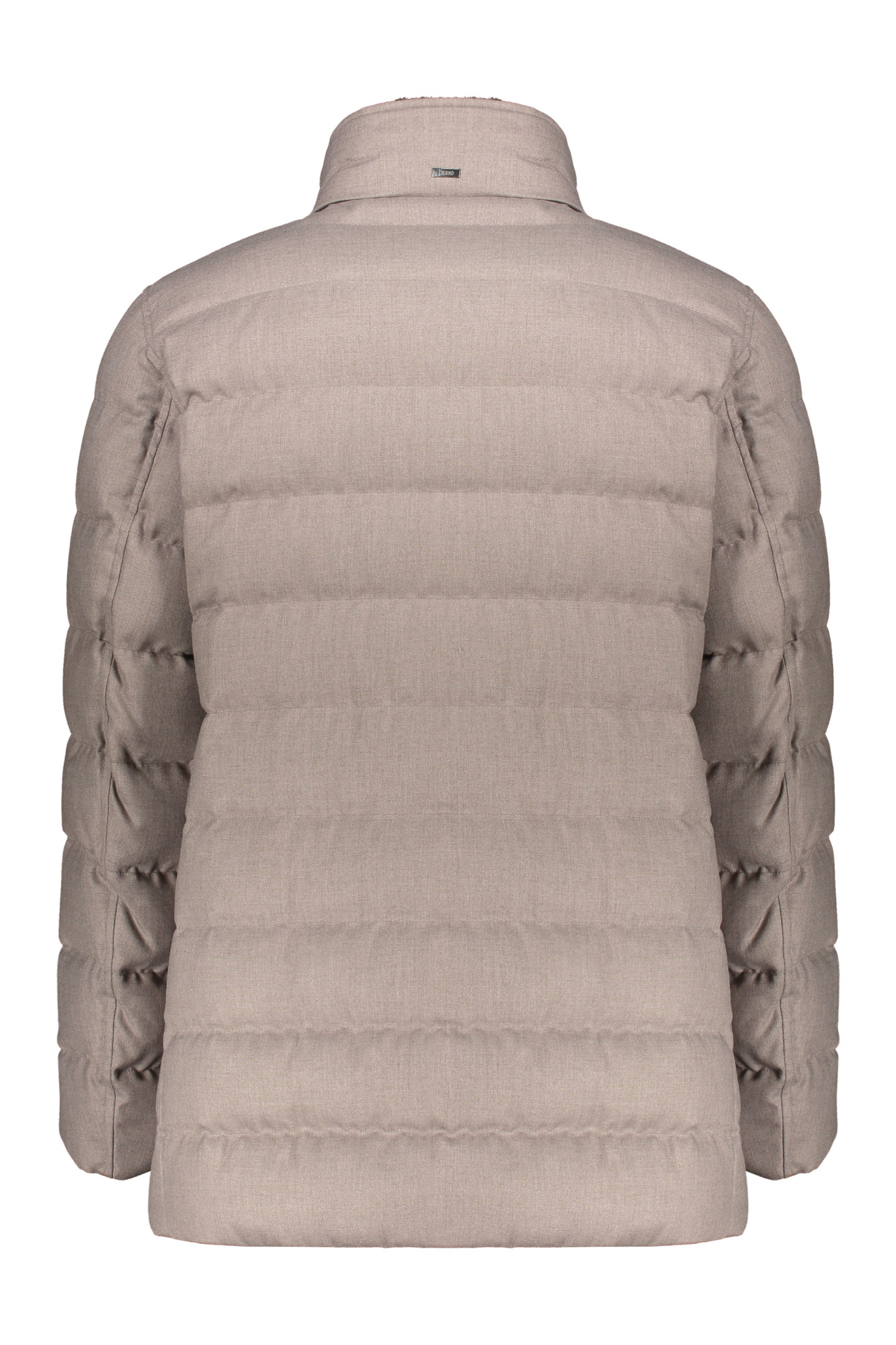 Herno Double-breasted Jacket In Neutral