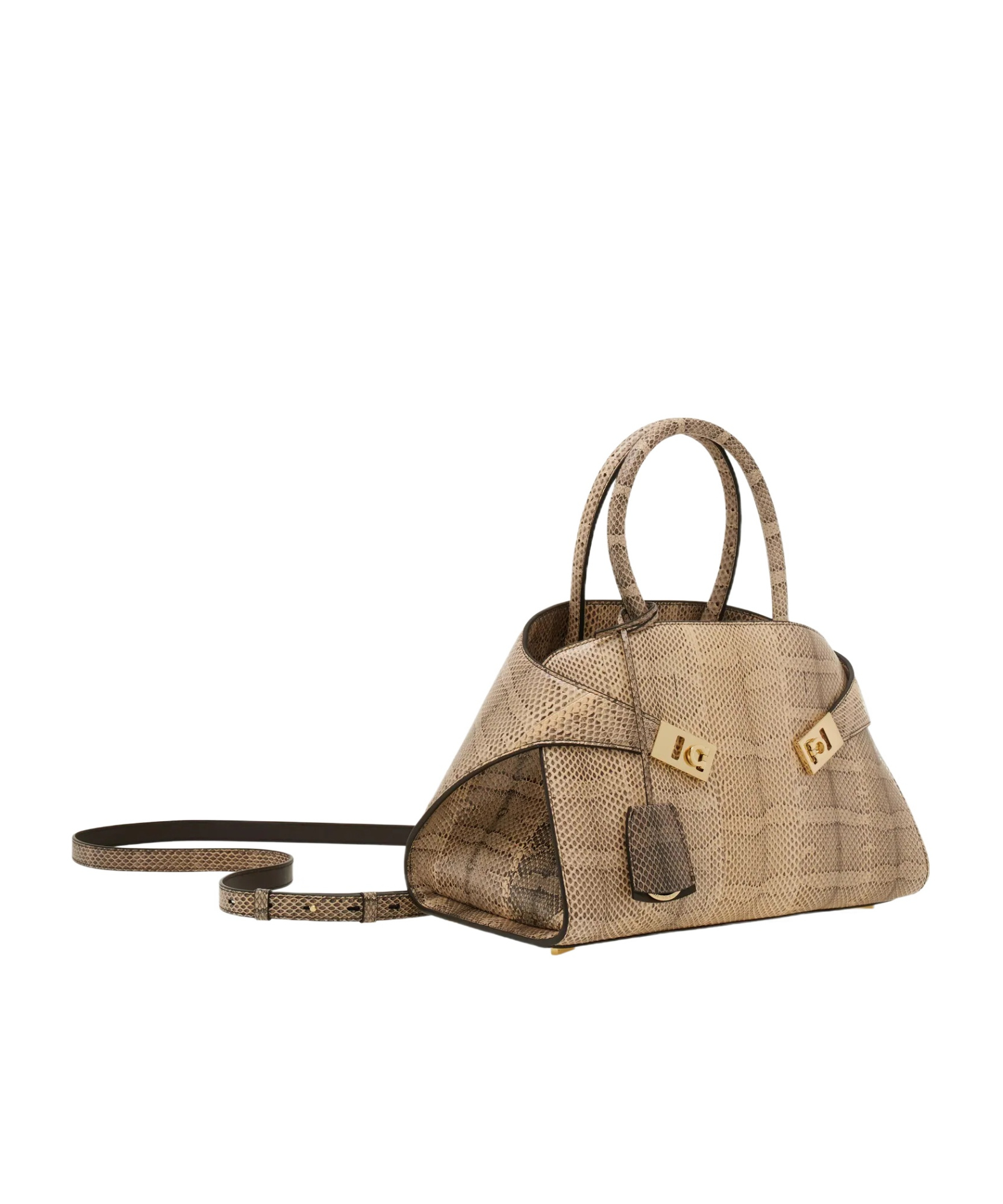 Ferragamo Hug Handbag In Brown