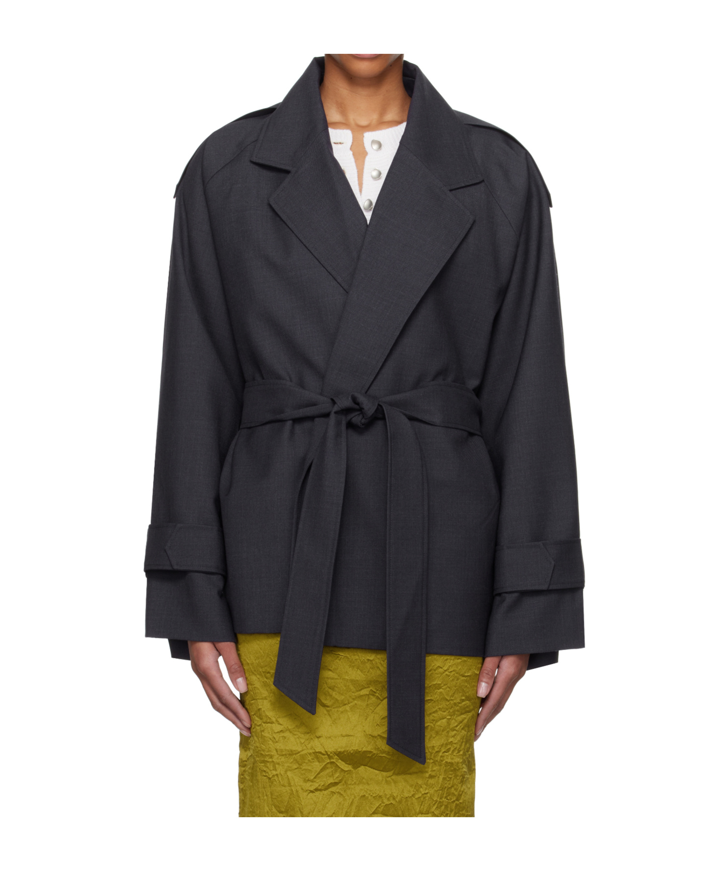 Tove Belted Jacket In Black
