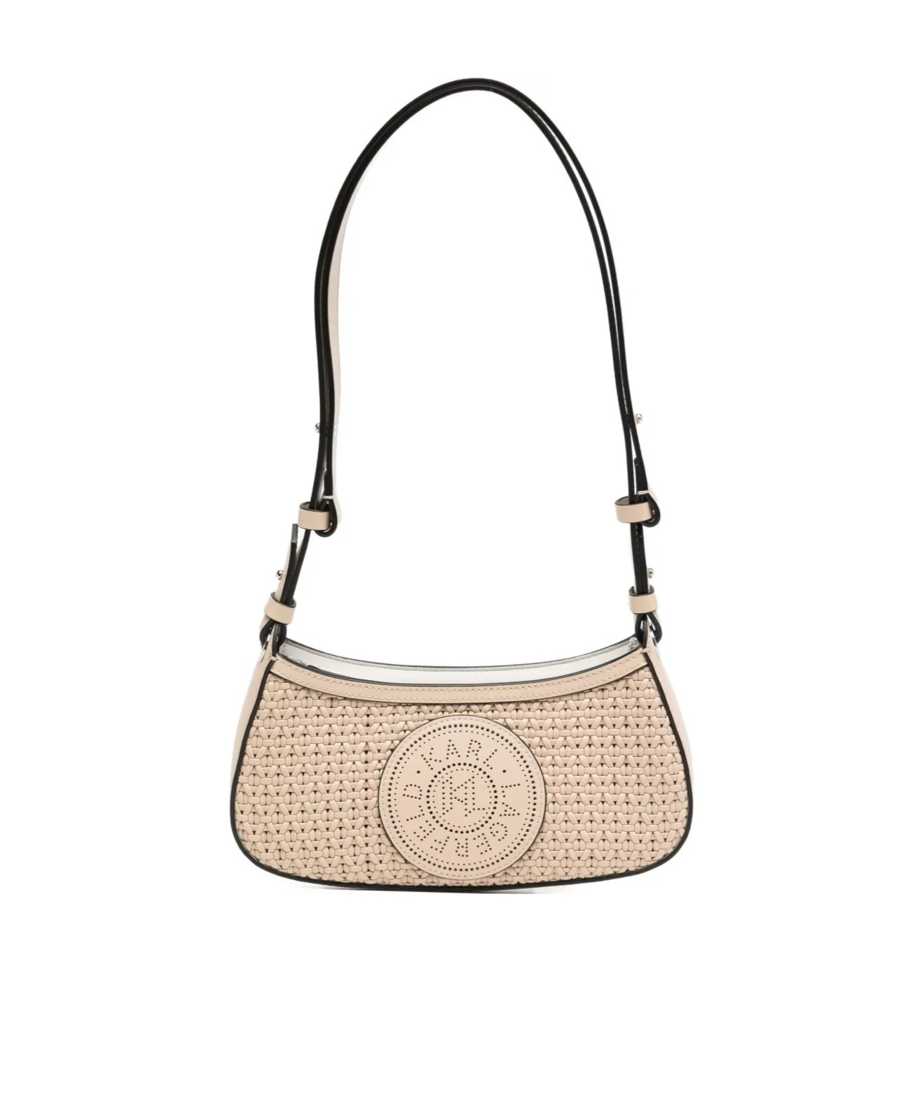Karl Lagerfeld Circle Shoulder Bag In Brown