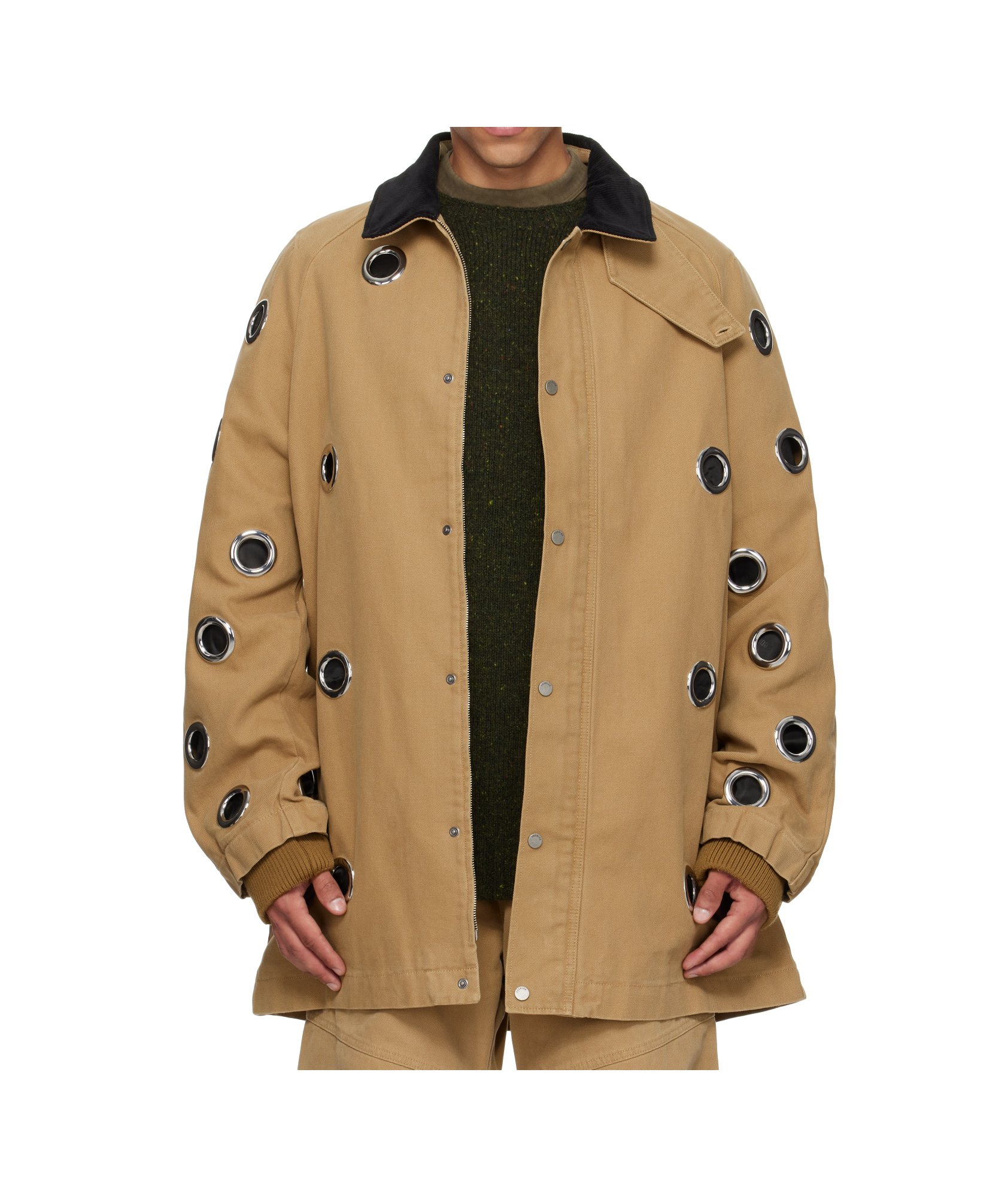 Egonlab Beige Barbour Jacket In Brown