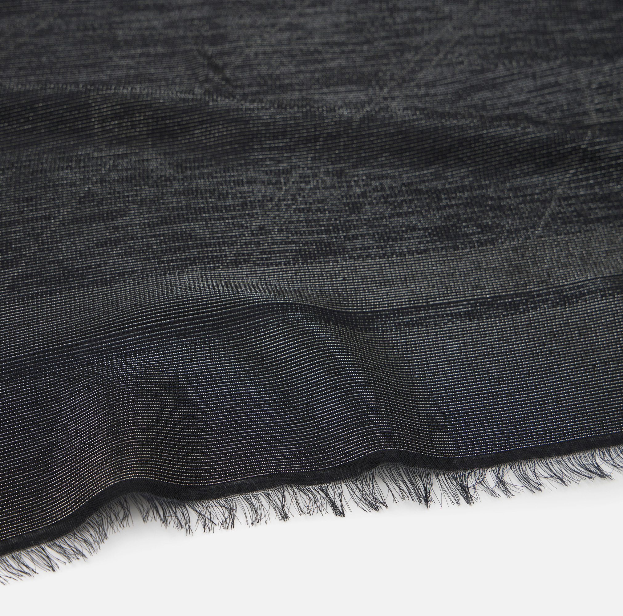ELISABETTA FRANCHI LOGO-JACQUARD LUREX SCARF