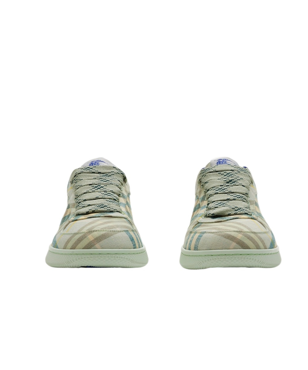 Burberry Terrace Check Sneaker In Gray