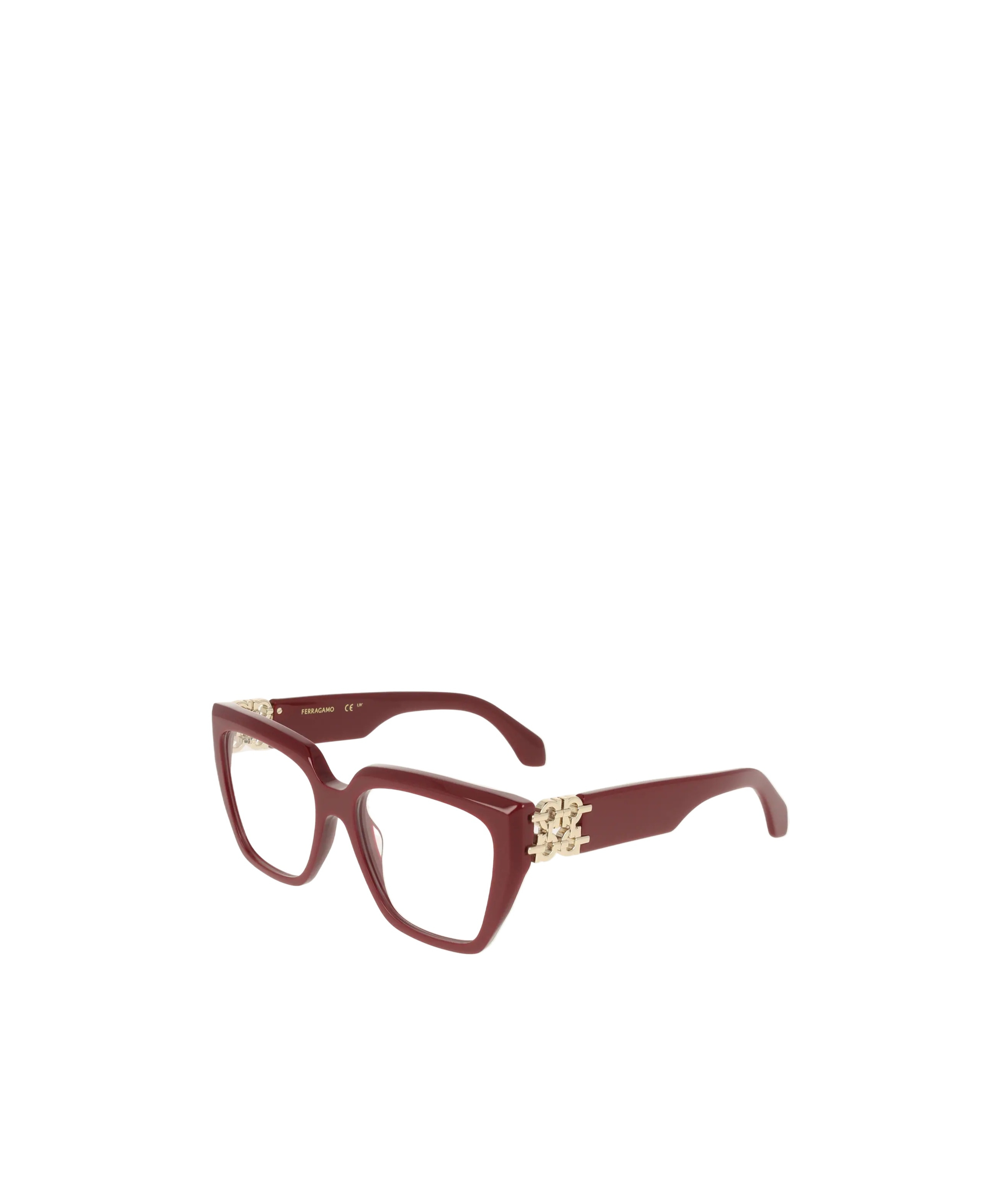 Ferragamo Optical Glasses In Burgundy