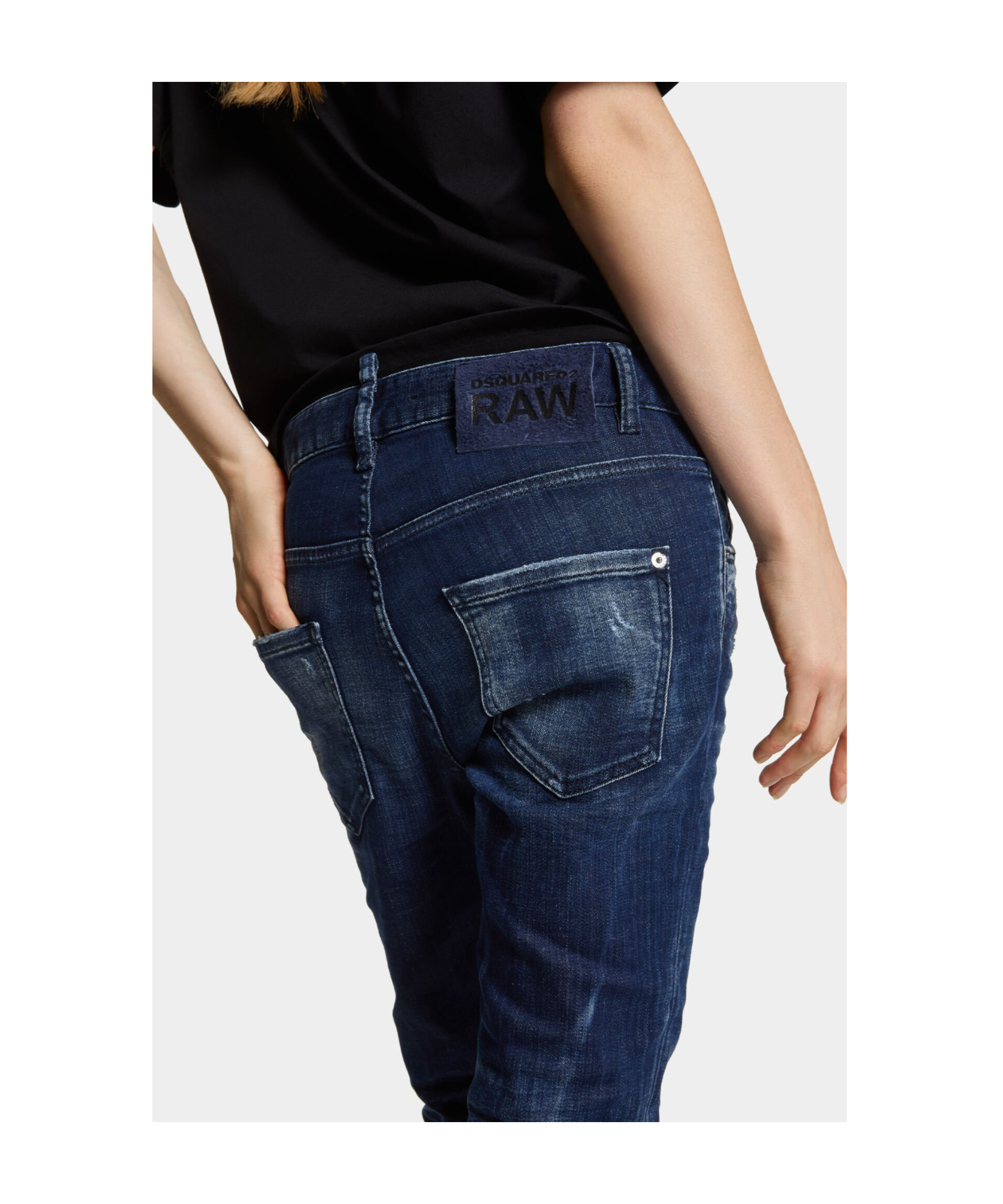 Shop Dsquared2 Jennifer Mid-rise Jeans In Blue