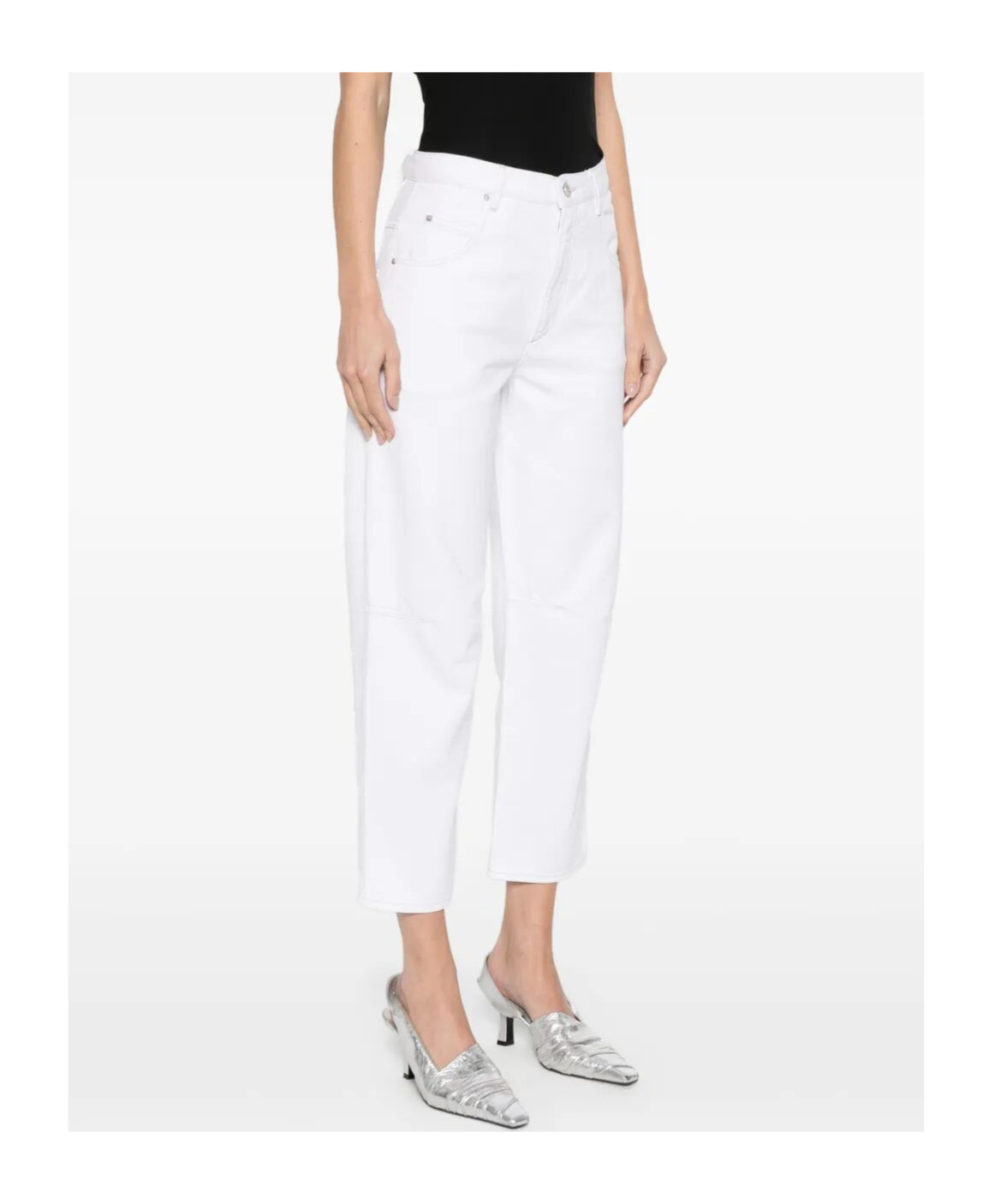 Isabel Marant Janet Tapered Leg Jeans Clothing In White
