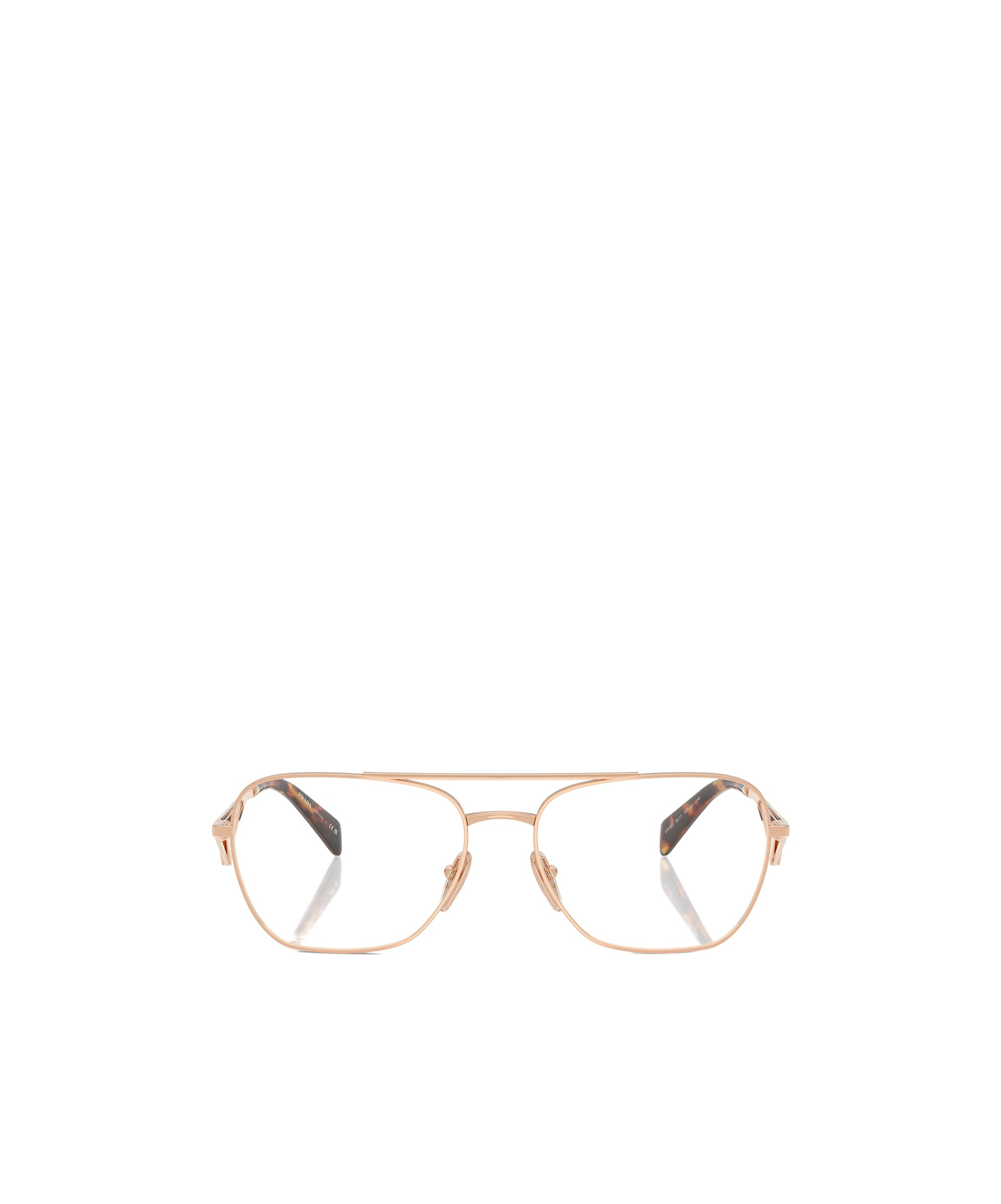 Prada Full Frame Plain Mirror In Brown