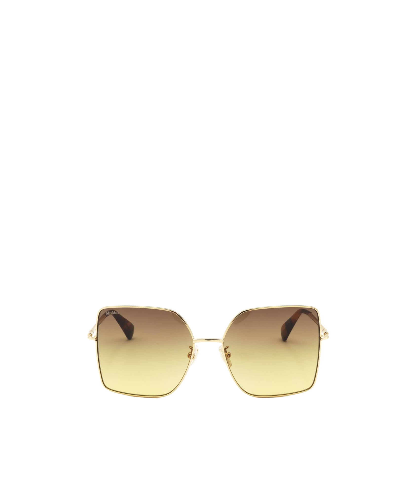 Max Mara Full Frame Sunglasses In Gold