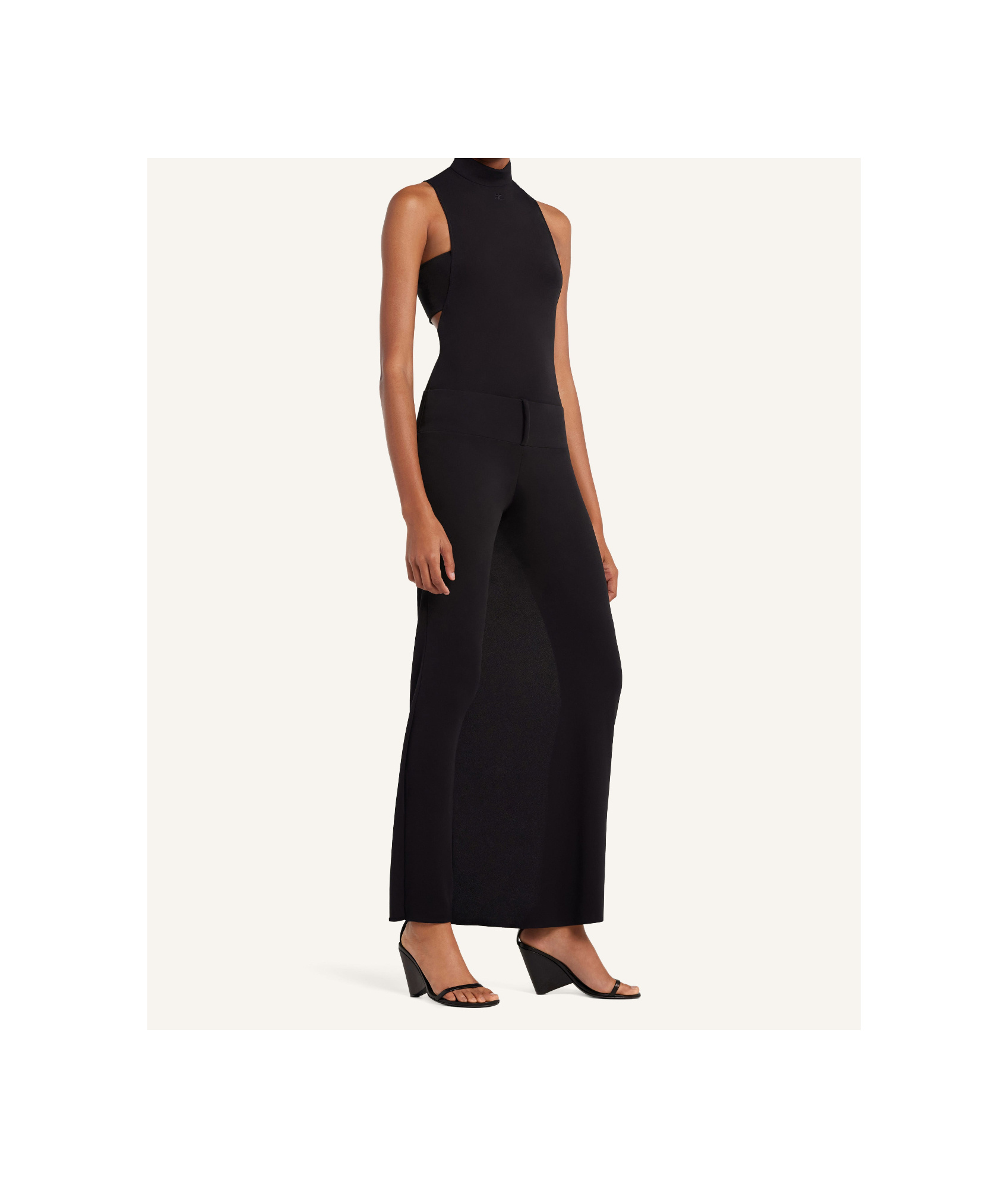 Shop Courrèges Inifinity Trousers In Black