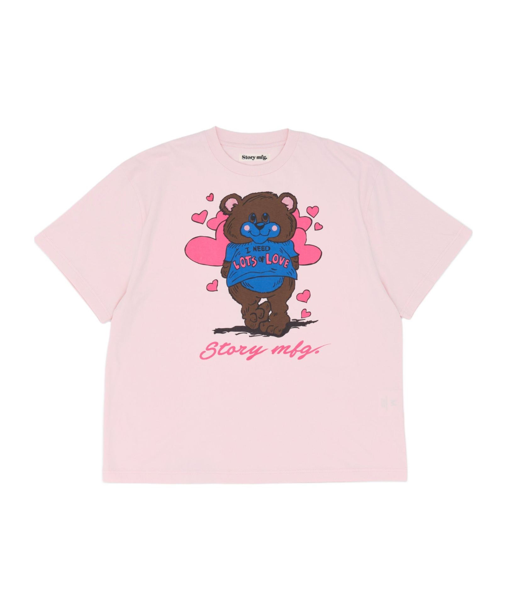 Story Mfg. Grateful Tee Ss In Pink