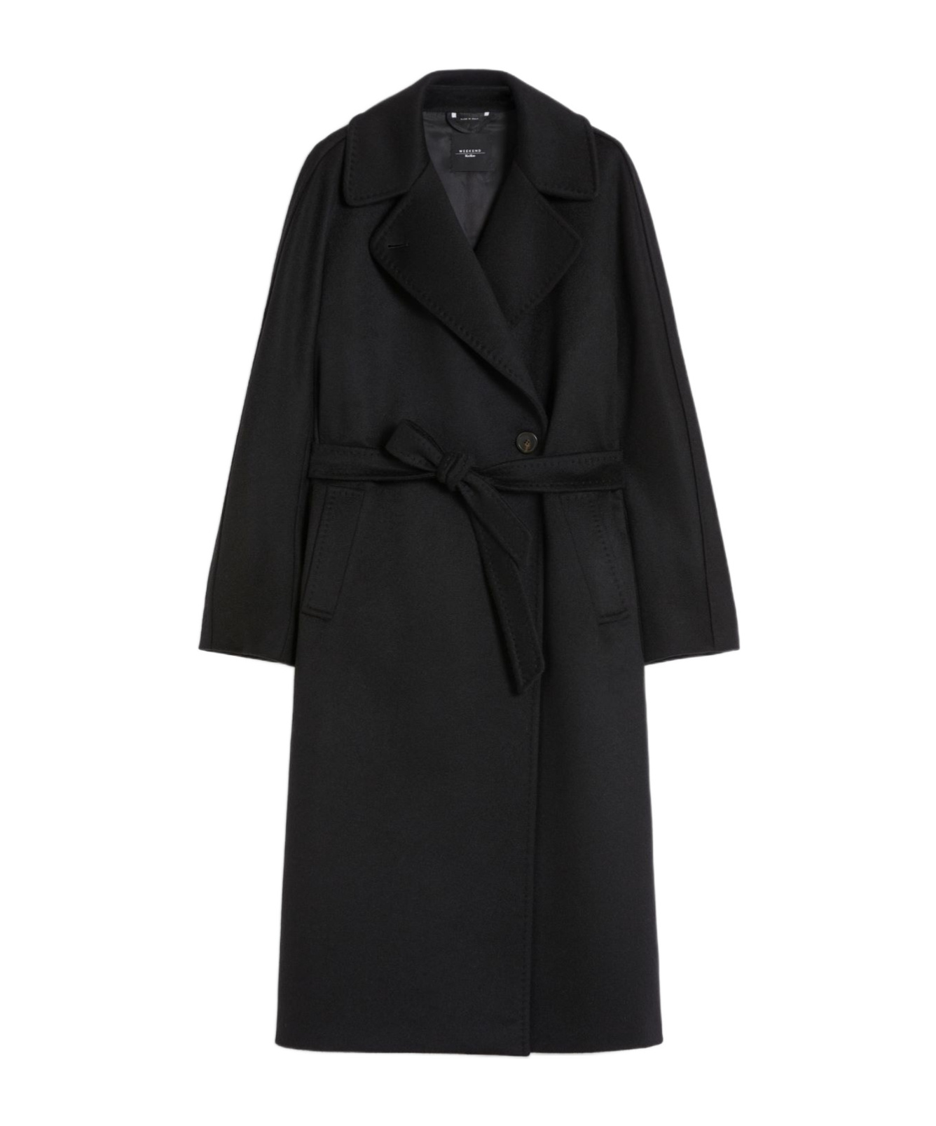 Weekend Max Mara Long-sleeved Coat In Gray