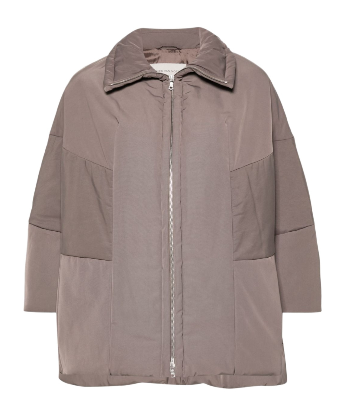 Dries Van Noten Long-sleeved Zipper Casual Jacket In Gray