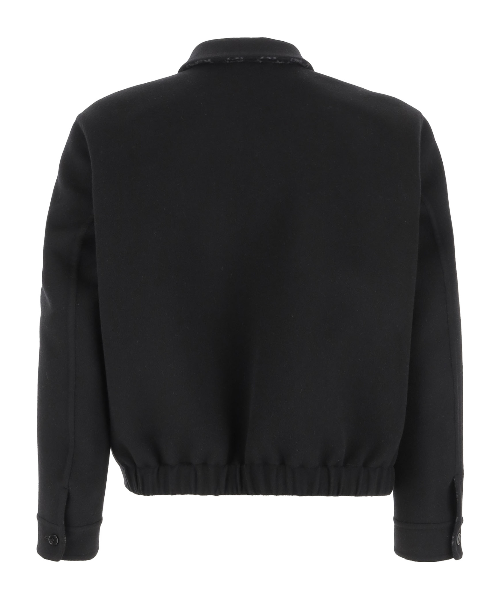 Gucci Twill Jacket With Web Detail In Black