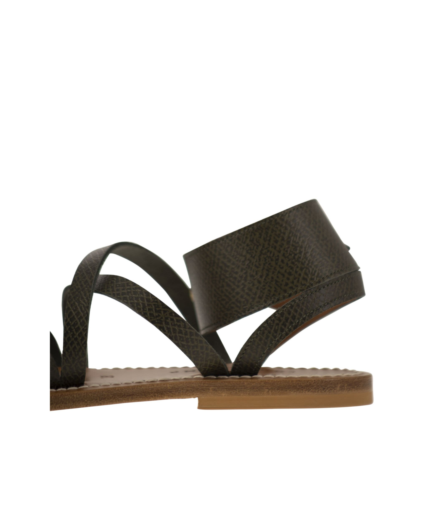 Longchamp X K.jacques Cross Strap Sandals In Black