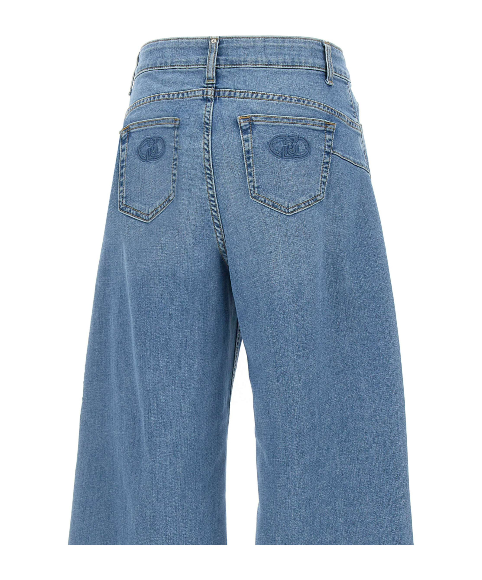 Liu •jo Wide-leg Design Flare Leg Jeans In Blue