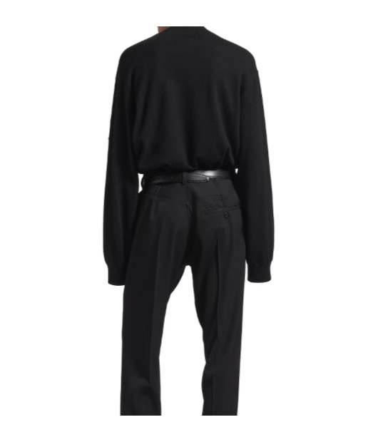 Balenciaga Men's Crewneck Sweater In Black In Black