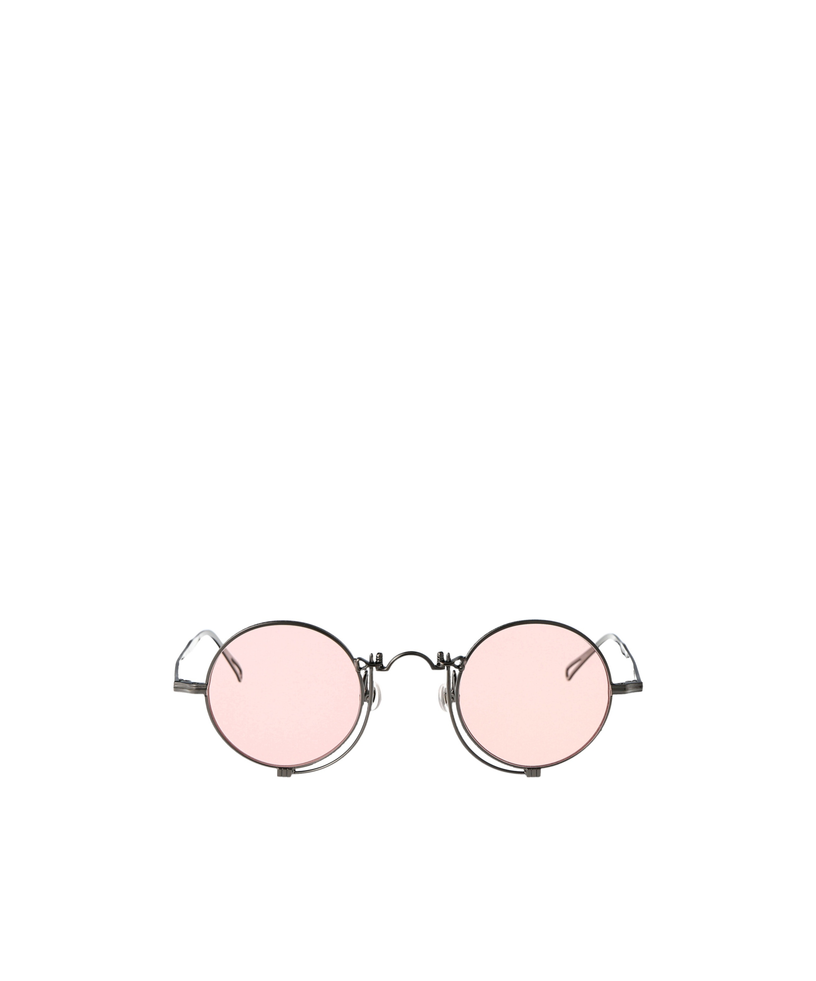 Matsuda Titanium Round Sunglasses In Pink