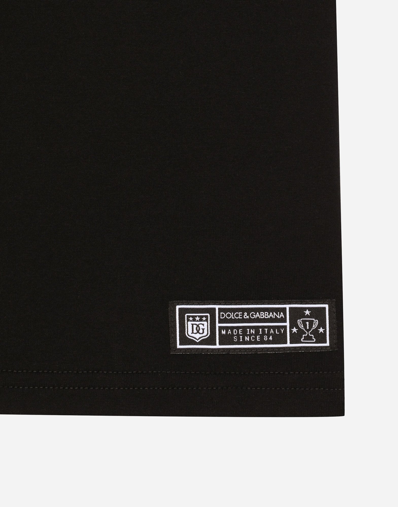 Dolce & Gabbana Dg-print T-shirt In Black