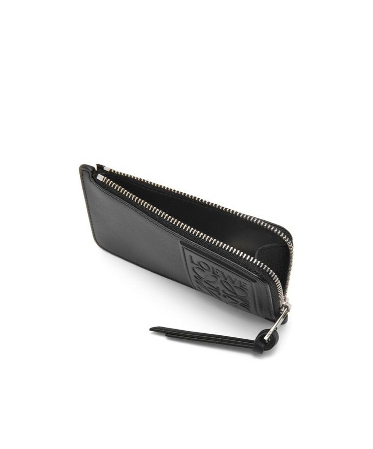 Loewe Zip-up Coin Cardholder In Black