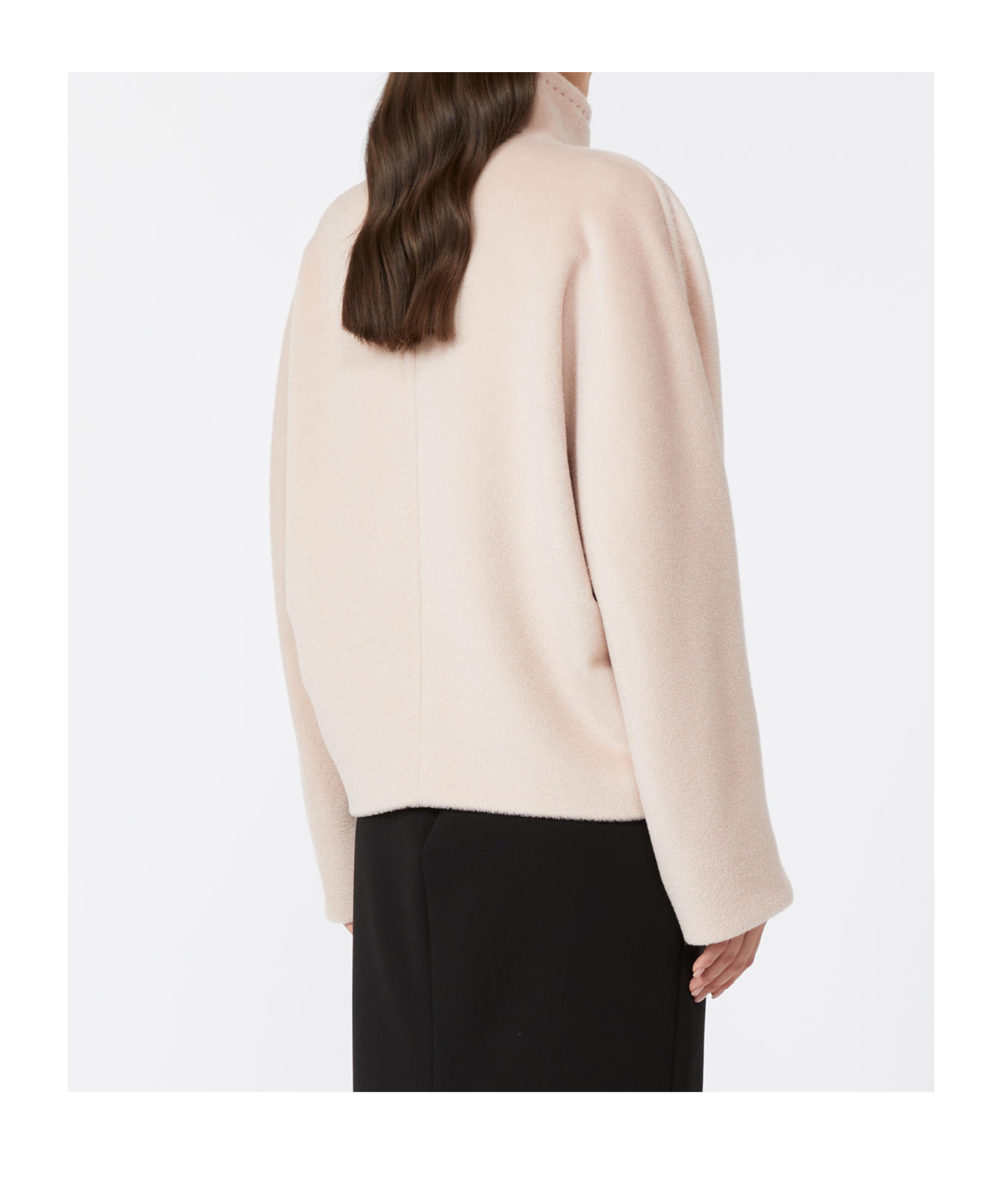 Max Mara Long-sleeved Coat In Pink