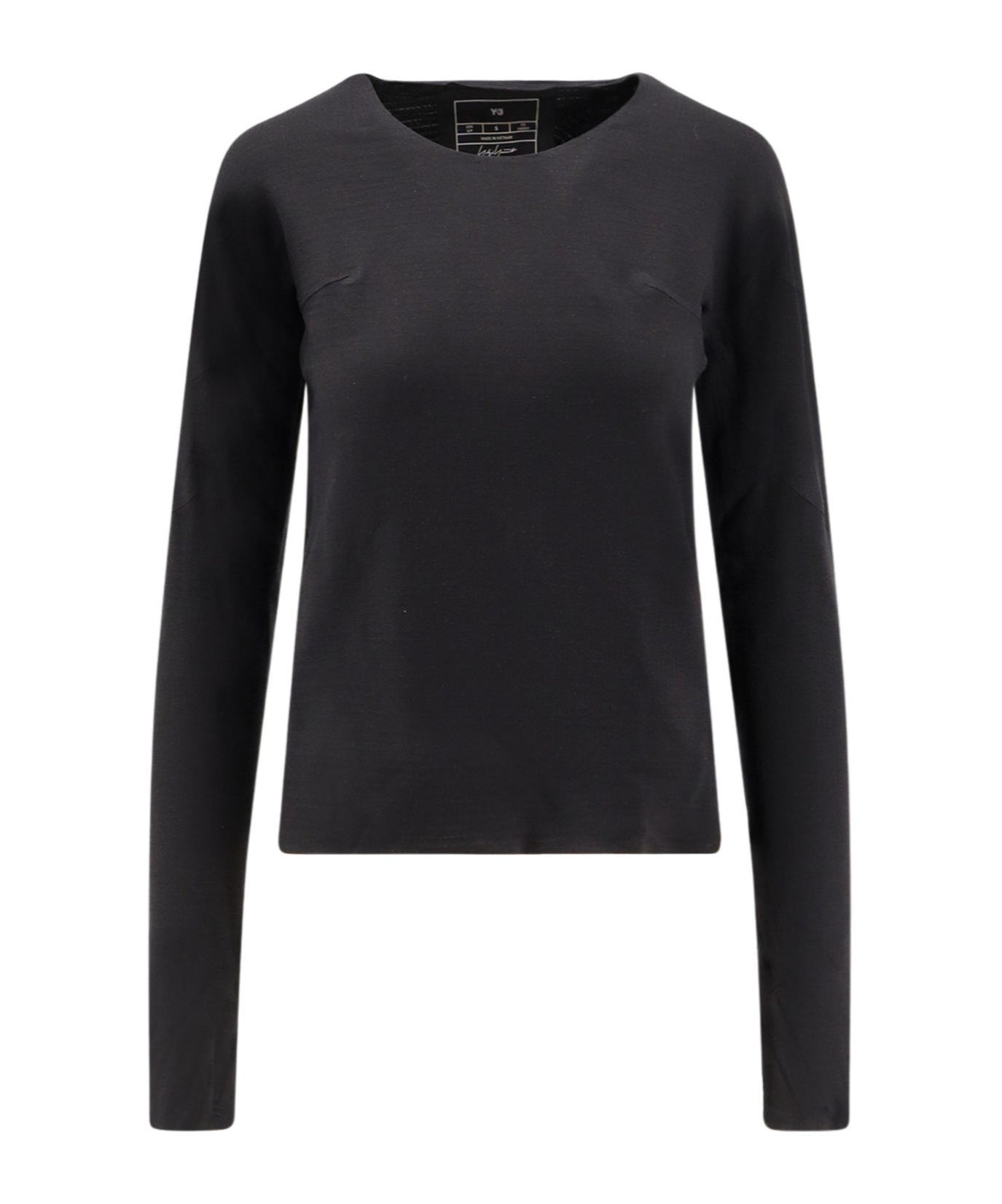 Y-3 Running Long-sleeved T-shirt In Black