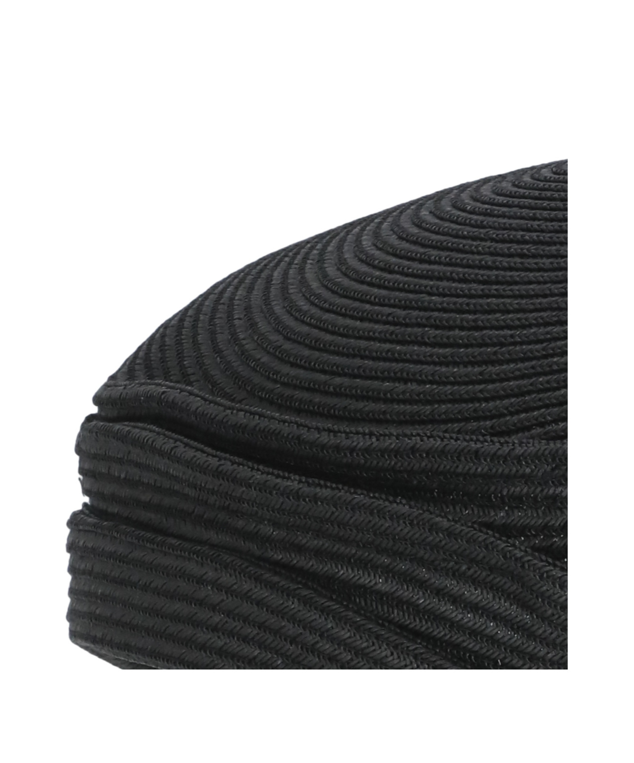 Y's Black Raffia Hat In Black
