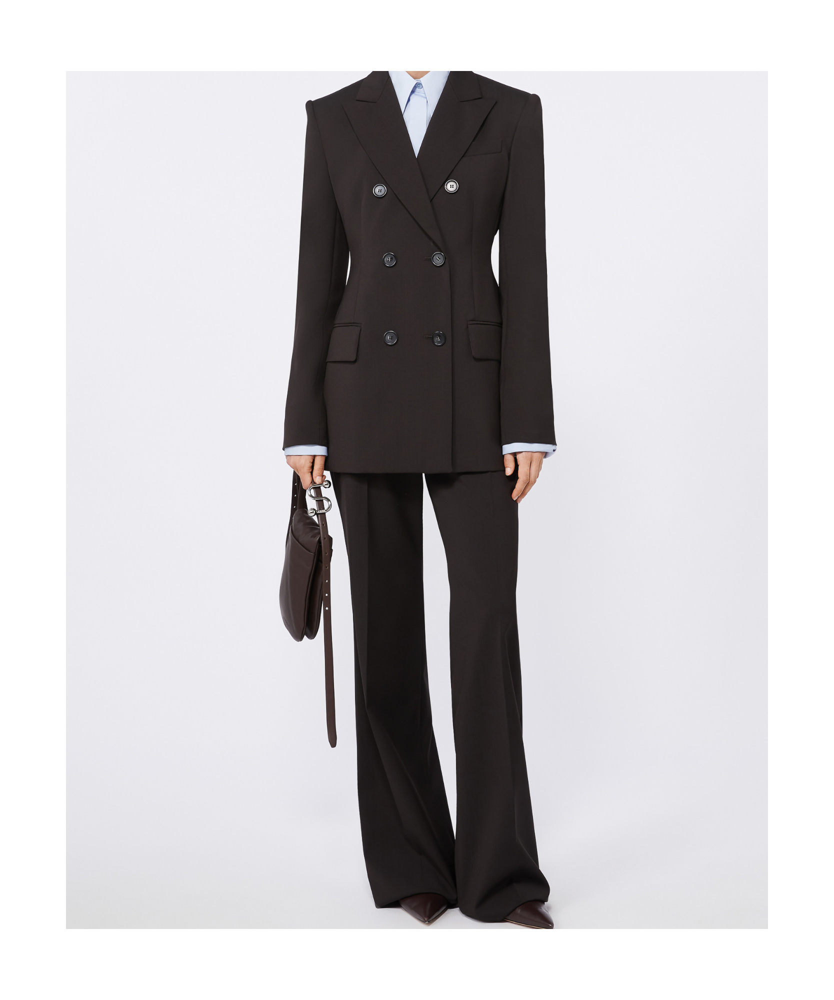 Sportmax Flared Stretch Wool Trousers