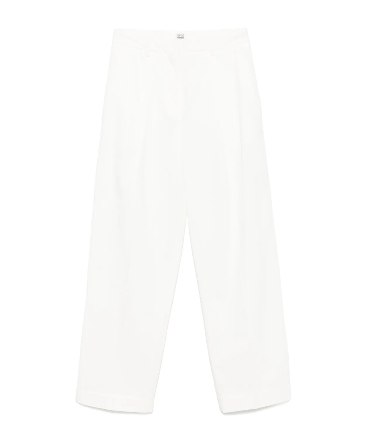 Shop Totême Tailored Trousers In White