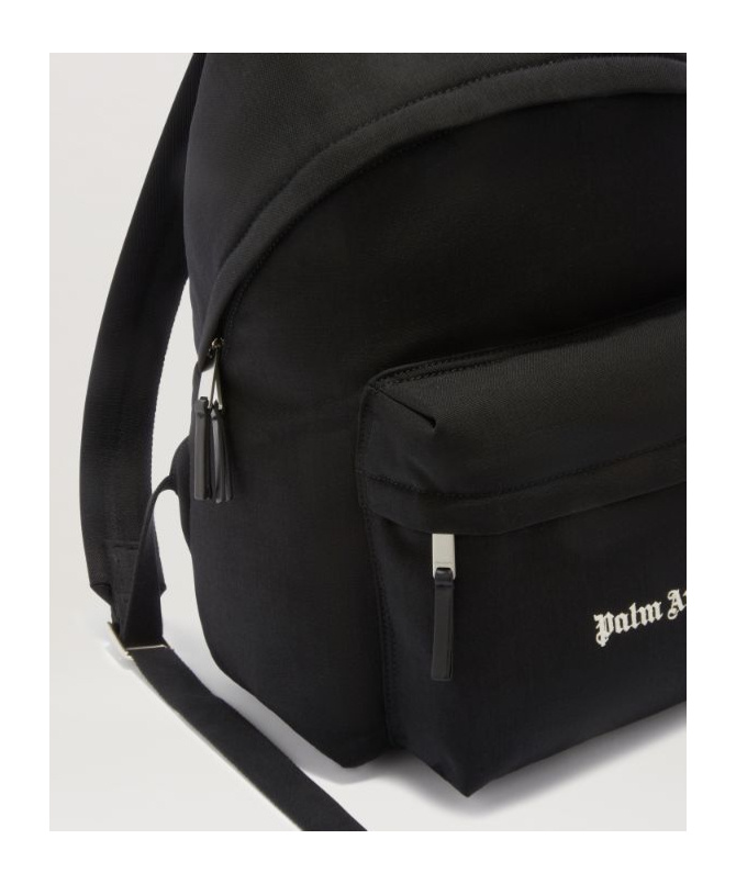 Palm Angels Versatile Backpack Featuring Adjustable Elements In Black